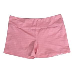 IAB I Am Becoming 3” No-Ride Athletic Shorts Pink Stripe Size XL 12 CrossFit